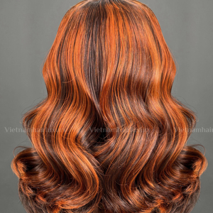 Perruques ondulées de cheveux Remy vietnamiens sans enchevêtrement et perte de cheveux extensions de cheveux bon marché - Product Image 1