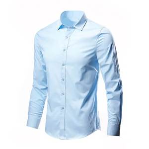 Camisas de vestir para hombre de alta calidad al por mayor camisas de vestir formales de manga larga para hombre camisas de vestir Oxford a rayas - Product Image 4