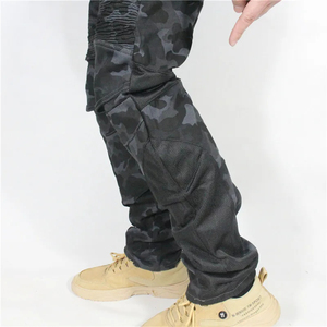 Jean de motocross camouflage approuvé, respirant, séchage rapide, avec protections de genoux amovibles, polyester/coton, sans manches, pour homme - Product Image 4