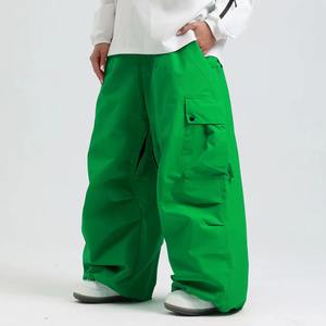 Pantalones de Esquí Unisex Estilo Hip Hop, Corte Holgado, Transpirables, Polartec, Ropa Urbana, Cálidos, para Snowboard, Diseño Invernal - Product Image 6