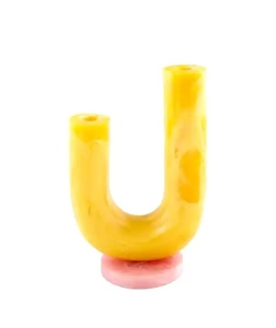 Vase à fleurs en résine décorative avec forme contemporaine, vase de décoration d'intérieur haut de gamme pour salon et étagères - Product Image 6