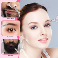 Ciseaux industriels pour gaucher, mini-ciseaux à broder rose magnifique avec étui en cuir portable, légers et faciles à utiliser