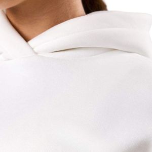 Sweat à capuche oversize blanc délavé à l'acide avec broderie pour femme, en molleton, à manches longues, style streetwear décontracté, coupe ample, mode quotidienne - Product Image 5