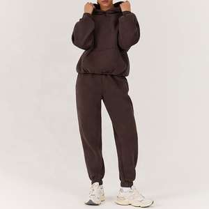 Pull à capuche pour femme de couleur unie, décontracté, mode de plein air, streetwear, pull à capuche à manches longues pour femme - Product Image 3