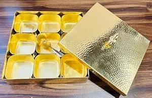 ภาชนะใส่เครื่องเทศโลหะทองแดงแฮนด์เมดพร้อมกล่องเก็บเครื่องเทศ Hf หัตถกรรม Masala dabba - Product Image 2