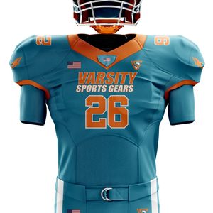 Uniforme de fútbol americano para hombres Jersey y pantalones personalizados, aparejos transpirables, sarga, ropa deportiva duradera, kit de entrenamiento de alta calidad - Product Image 2