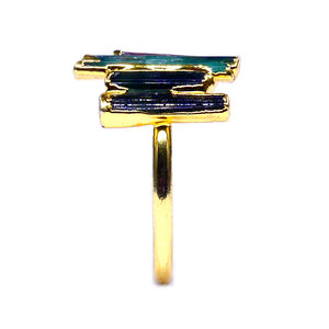 แหวนแต่งงานสุภาพสตรีเงินแท้แบบ925สไตล์คลาสสิกไม่สมมาตรใส่ได้ทุกวันอัญมณีทัวร์มาลีนทันสมัย - Product Image 5