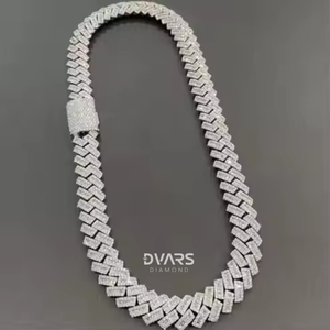 Exquisito Joya Corporal de Oro de 10K con Diamantes de Corte Brillante Cultivados en Laboratorio con Claridad VVS de 22 Pulgadas, Material Principal Plata, Certificado IGI - Product Image 3