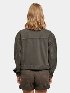 Chaqueta vaquera moderna de gran tamaño para mujer Braun personalizada, lo último en venta al por mayor, cierre de botones diseñado para mujer, comodidad para todas las estaciones - Product Image 2