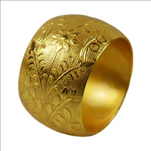 พรีเมี่ยมคุณภาพแหวนผ้าเช็ดปากโลหะสําหรับงานแต่งงานและโรงแรมตกแต่งโต๊ะอุปกรณ์เสริมสีทองรอบแหวนผ้าเช็ดปาก - Product Image 3