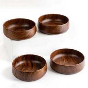 Cuenco para pasta de madera de acacia maciza más vendido, Juego completo para servir la cena, cuencos de madera sostenibles - Product Image 4