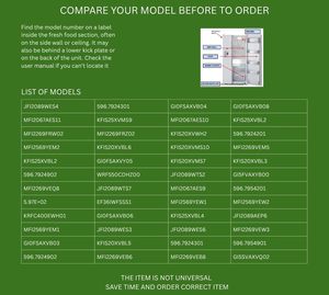 Carte de commande de réfrigérateur YML W10312695 améliorée (verte, légère, électrique/DC) - Product Image 3