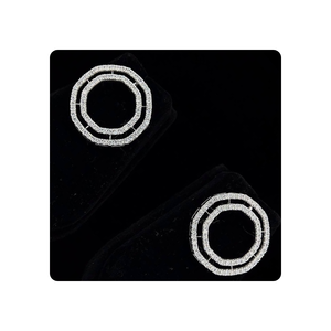 Boucles d'oreilles en diamants naturels certifiés GIA de créateur plaqué or blanc 18 carats Style mignon pour les idées de cadeaux de mariage et de fête - Product Image 5