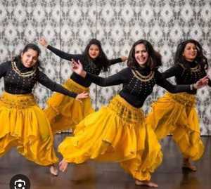 Fantezi çocuk dans giyim çocuklar performans elbise dans kostümleri klasik lehenga <span class=keywords><strong>choli</strong></span> dupatta elbise sahne performansı için - Product Image 3