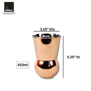 Handcrafted Copper Stainless Steel Glass Golepait <b>Tumbler</b> 425ml Eco-Friendly Luxury Wedding Outdoor Serving for Hotels - Product Image 2