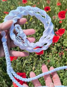 White <b>Pet</b> Lead for Cats and Small Dogs, Wedding <b>Leash</b>, 100% Natural Cotton, Lightweight Walking Accessory - Product Image 1