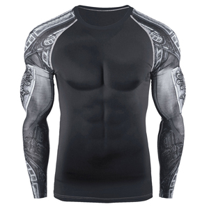Camiseta de Manga Larga para Hombre con Logotipo Personalizado por Sublimación, Transpirable, Ecológica, de Secado Rápido, Anti-UV, Cómoda, de Corte Holgado, Venta al Por Mayor - Product Image 2