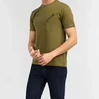Yüksek Kalite %100 Pamuklu Örme Baskılı Ringer Tişörtler Fermuarlı Cepli Toptan Unisex Çevre Dostu Hızlı Kuruyan Serigrafi Baskılı