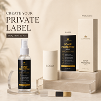 Huile de Soin Personnalisée pour Cuir Chevelu, Idéale pour Perruques en Dentelle et Extensions Capillaires, Séchage Rapide, Barrière Protectrice Invisible, Flacon Compte-gouttes en Verre, Marque Privée
