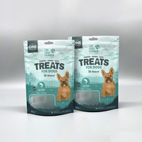 Kemasan Plastik Ziplock Berdiri, Dapat Disegel Ulang, Food Grade 100g 200g, Cetak Sesuai Pesanan, Untuk Camilan Anjing Kucing