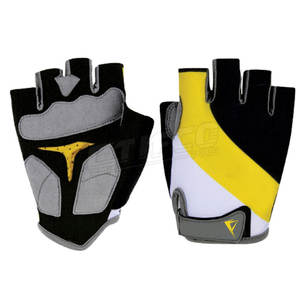Gants d'équitation de cycle Offre Spéciale vente en gros de gants de cyclisme d'équitation demi-doigts doux et confortables - Product Image 1