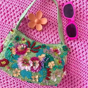 Artisanat traditionnel style bohème broderie travail main pochette sacs à main sacs fantaisie conception coton doublure au meilleur prix de gros - Product Image 1