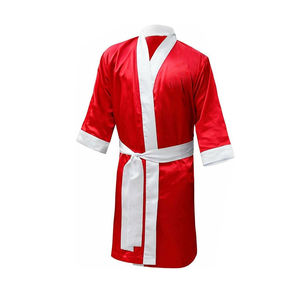 2024 Customized Kick <b>Boxing</b> Full Length Satin <b>Boxing</b> <b>Robe</b> High Quality Latest Designs <b>Boxing</b> <b>Robe</b> - Product Image 5