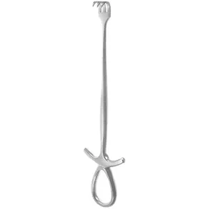 Rétracteur de Murphy 7 3/4 pouces, 2 branches, en acier inoxydable aiguisé, instrument chirurgical - Product Image 1