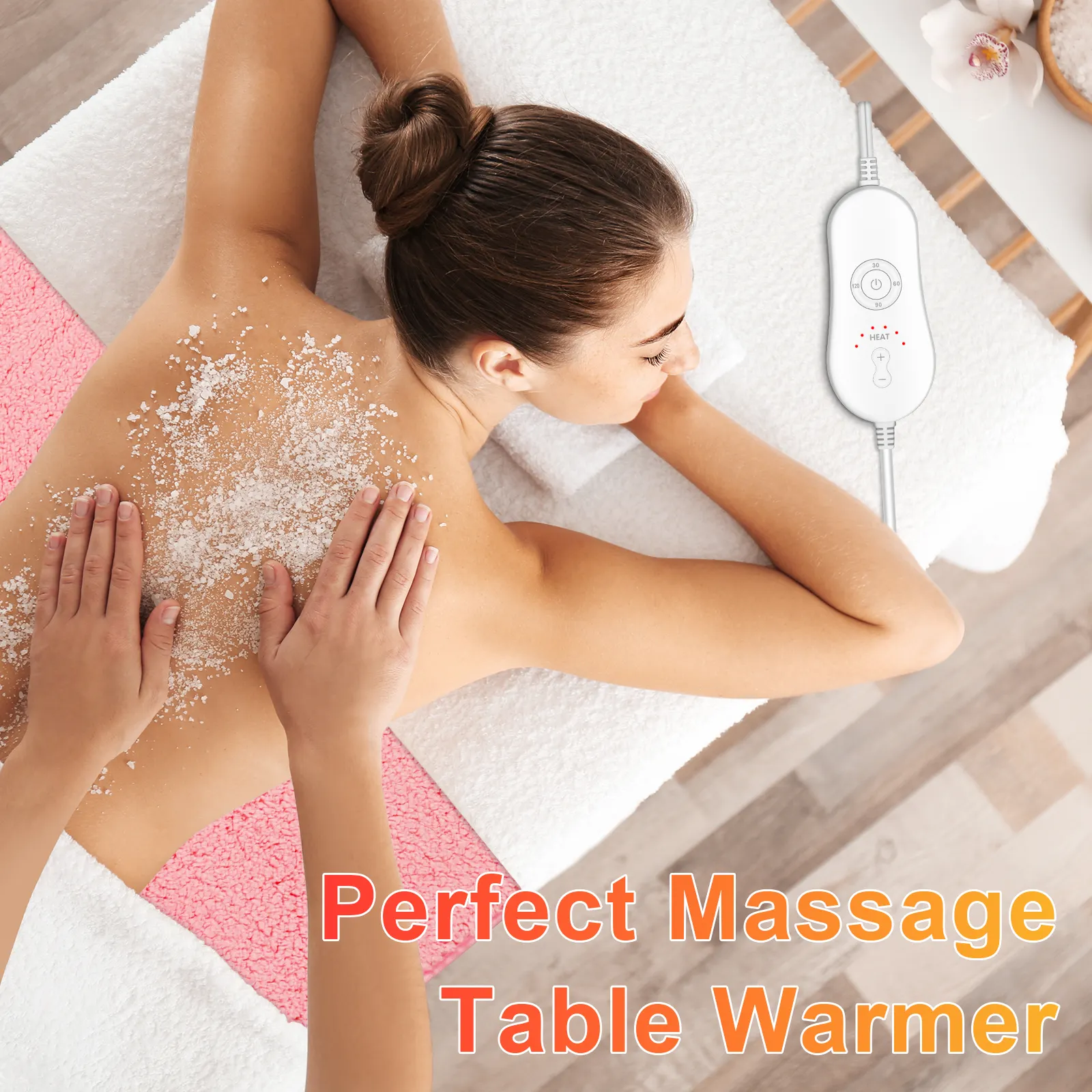 Massage Table Warmer Heating Pad Professional SPA Massage Bed Warmer with Overheat Protection for Massage Bed   Spa