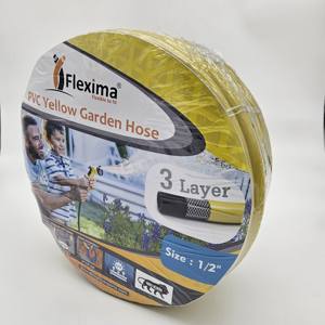 Tuyau d'arrosage durable en PVC renforcé de fibres Tubes en plastique flexibles haute pression en peau de serpent à eau transparente épaissie - Product Image 6