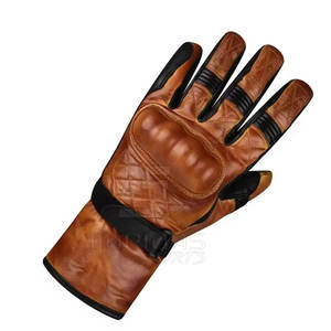 Gants en cuir véritable de haute qualité, chauds pour l'hiver, élégants, pour la conduite, la moto, option de logo personnalisé - Product Image 6