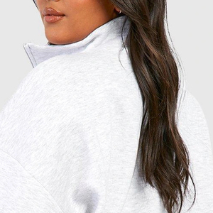 Sudadera Térmica para Mujer con Cuello de Cremallera y Diseño de Color Sólido, Fabricante OEM para Compradores al por Mayor con Material Duradero para Invierno 2026 - Product Image 5