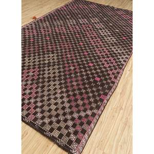 พรมขนสัตว์ถักมือสีน้ำตาลเบจ Nuray ลายเรขาคณิต สำหรับห้องนั่งเล่น ใช้ในบ้าน ทางเข้าบ้าน ห้องนอน ทางเดิน-Sdkl-09 - Product Image 2