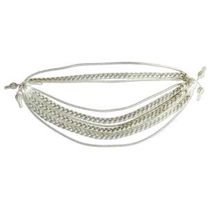 Cordón Ajustable de Alta Calidad en Amarillo Dorado, Diseño Clásico de Cordón Ecológico, Poliéster con Hilos Dorados y Plateados, Ornamental - Product Image 5