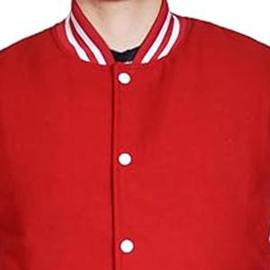 Veste universitaire en laine 100% pour hommes, taille plus, vente en gros, OEM, personnalisée, hiver, veste de baseball pour hommes, veste universitaire à vendre, respirante - Product Image 2