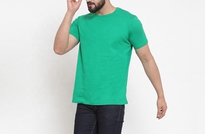 Wholesale Custom <b>Round</b> Neck 100% Cotton Short Sleeve T Shirts for men tshirt for summer - Product Image 5
