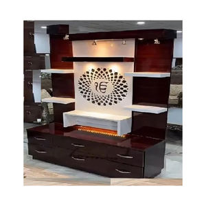 Glossy Shining Hand Carved Traditional Modern Teak Wood <b>Mandir</b> <b>Pooja</b> Room DST Exports Customized Hot Selling Indian Sikh - Product Image 1
