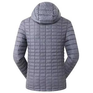 Chaqueta acolchada de invierno North-Face de alta calidad para hombre, negra con diseño de cremallera con capucha y patrón de letras, tamaño adulto - Product Image 3