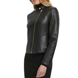 Veste en cuir de vachette 100% pour femmes, de haute qualité, nouvelle, élégante, à séchage rapide, veste d'hiver - Product Image 5
