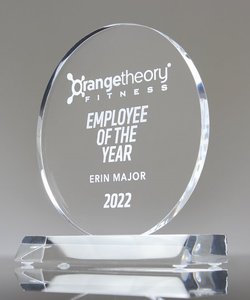 Trophée personnalisé en acrylique transparent Prix moderne gravé au laser pour l'excellence et la reconnaissance des réalisations - Product Image 1