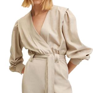 Mono de 2 piezas de marca para mujer, ropa de dormir de algodón 100%, ropa de dormir con botones, pijamas de lana Sherpa difusa, conjuntos de Yoga para niñas - Product Image 1