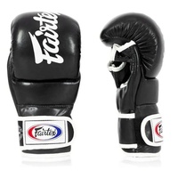 Gants d'entraînement de boxe, de grappling, de MMA, de Muay Thai, de frappe, en cuir véritable, personnalisés, de la marque Fairtex, en gros
