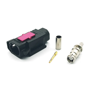 Connecteur Fakra <span class=keywords><strong>femelle</strong></span> noir droit en plastique pour <span class=keywords><strong>antenne</strong></span> radio de voiture, câble RG316 RG174 - Product Image 5