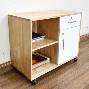 Natural Wood 80x40x65cm Mobile <b>Storage</b> <b>Locker</b> TCN68031 - Product Image 3