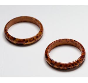 Conception chaude femmes et filles mode multicolore bois résine Bracelet élégant en laiton Bracelet bijoux pour un usage quotidien - Product Image 4