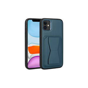 Netzy Navy Blue Premium PU Leather Wallet Case for iPhone 12 Girls' Retail Packaging Lined Card <b>Holder</b> <b>Stand</b> Cover-12promax - Product Image 1