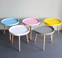 Livraison gratuite, table basse de style nordique moderne minimaliste, petite table d'appoint en bois, table compacte pour la maison, les salons, petite taille