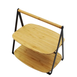 Servir comida o pastel servingr 3 niveles al por mayor madera de acacia soporte de pastel de alta calidad soporte creativo moderno pastel y repostería soporte - Product Image 6