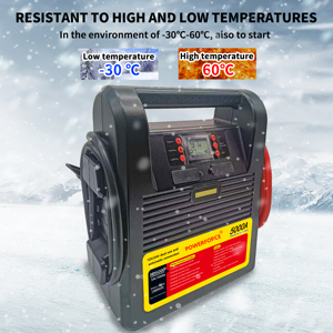 Démarreur de saut 5000 ampères de pointe 12V/24V, <span class=keywords><strong>booster</strong></span> de <span class=keywords><strong>batterie</strong></span> de camion avec câbles de démarrage commerciaux, alimentation CC/USB <span class=keywords><strong>pour</strong></span> charger les téléphones - Product Image 5
