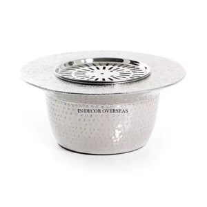 La mayoría de las ventas de alta calidad chapado en oro textura única aspecto elegante forma redonda Metal resistente Dallah café y teteras suministros - Product Image 6